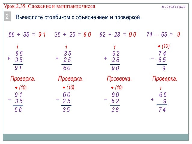 Вычисление столбиком. Сложение и вычитание в столбик. Сложение в столбик. Сложение чисел в столбик. Проверка сложения в столбик.