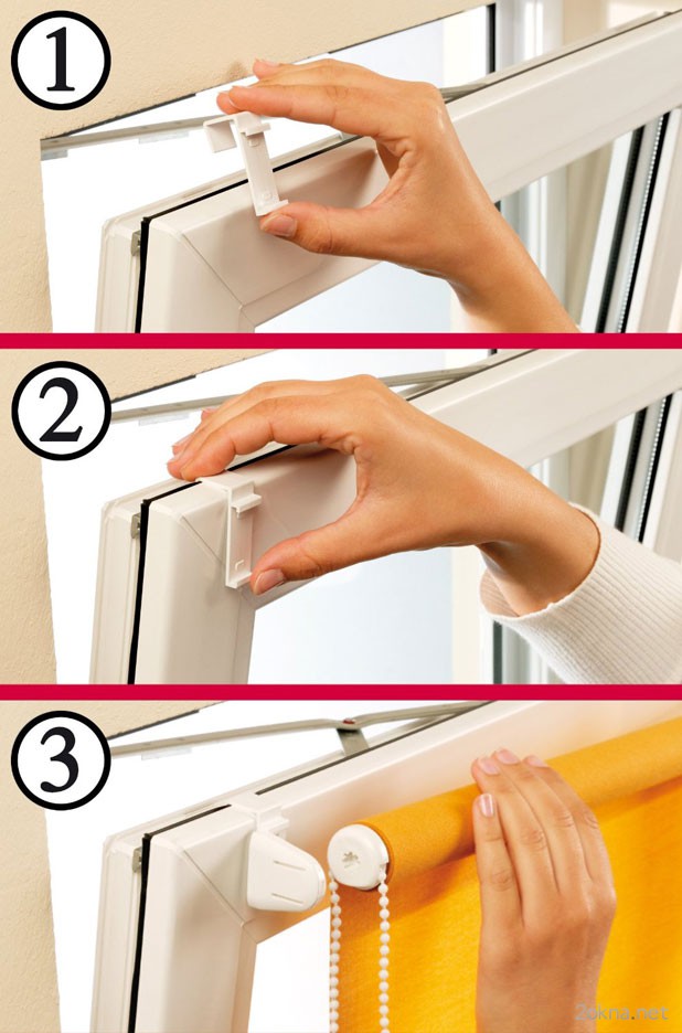 Как установить ролл-шторы на пластиковые окна