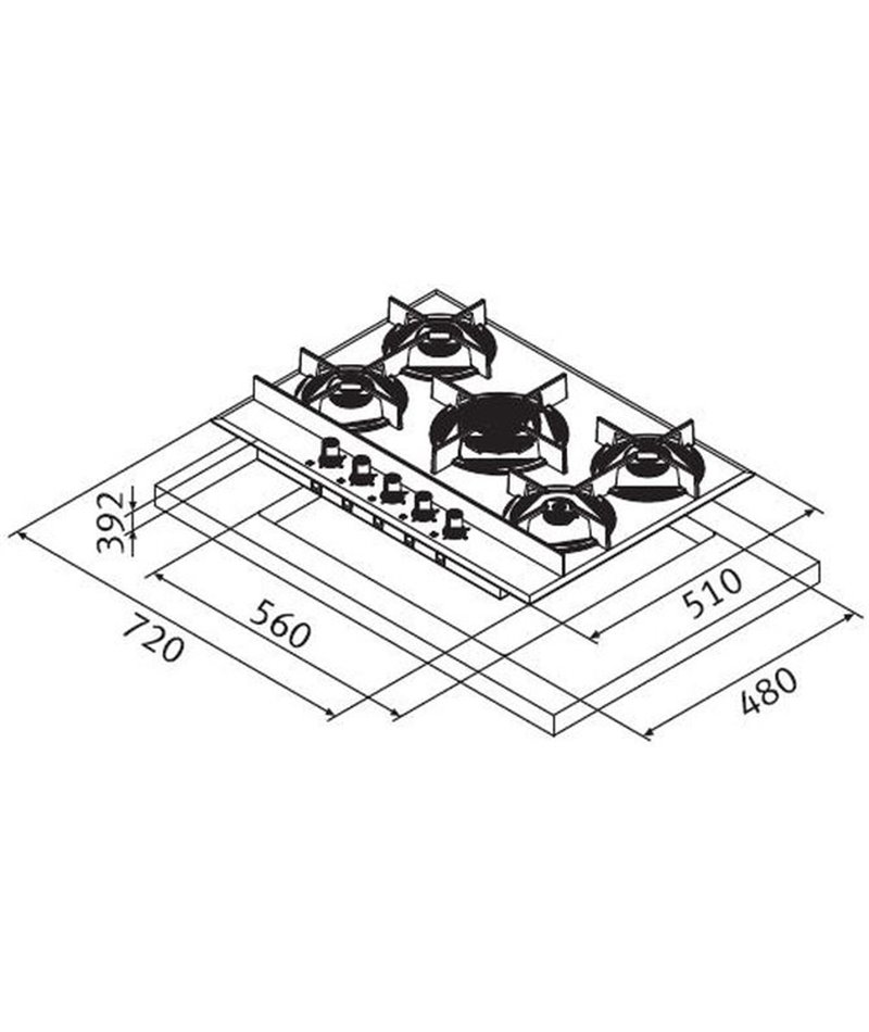 Размеры газовой плитки. Электрическая варочная панель Franke. Ширина газовой панели 4 конфорки. Варочная панель 5 конфорок Размеры. Варочная панель газовая высота.