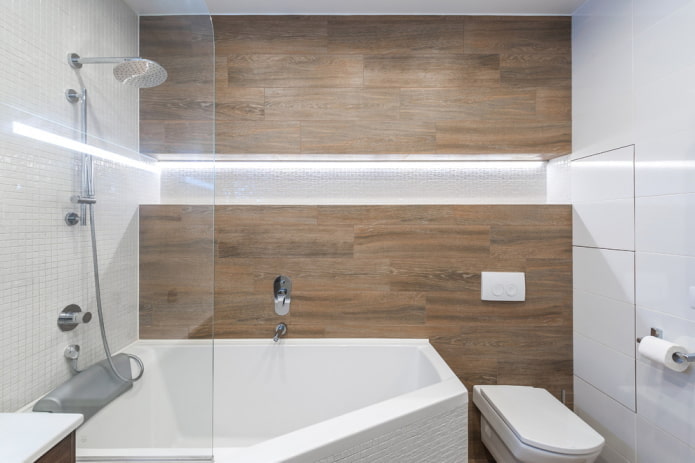 ванная комната в стилистике минимализм