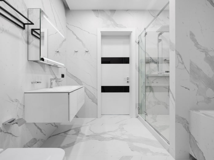 ванная комната в стилистике минимализм
