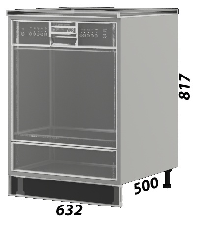 Размеры шкафа для посудомоечной машины 60 см