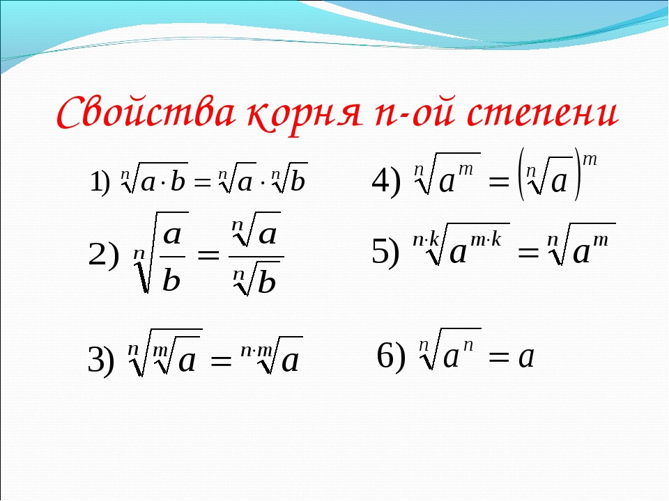 Степени и корни 11 класс