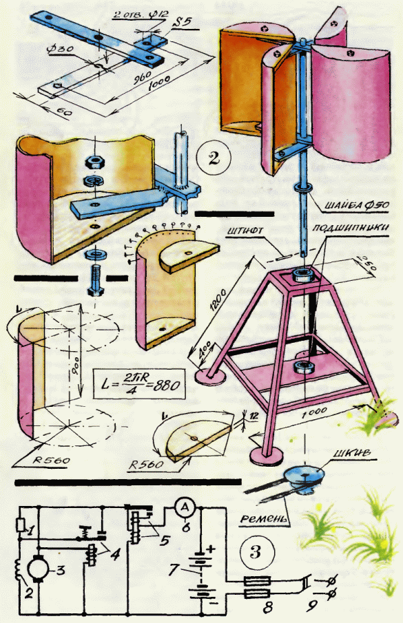 Как построить ветряную мельницу своими руками