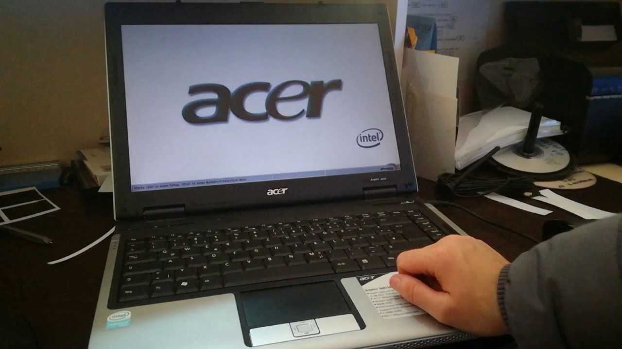 Как включить ноутбук acer aspire