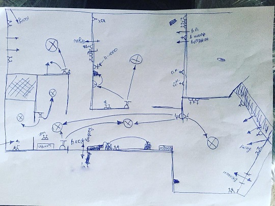 Схема разводки электропроводки в квартире
