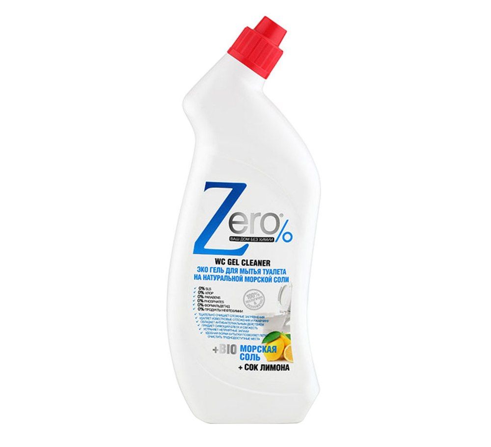 Гель для чистки сантехники ZERO – безопасно при наличии септика